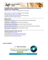 Applied Physics Letters : Crystalline si... Volume Issue : December 2008 by Zhenyu Liu, Lijie Ci, V. Srot, N. Y. Jin-Phillipp,...