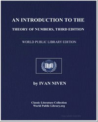 An Introduction to the Theory of Numbers... by Ivan Niven