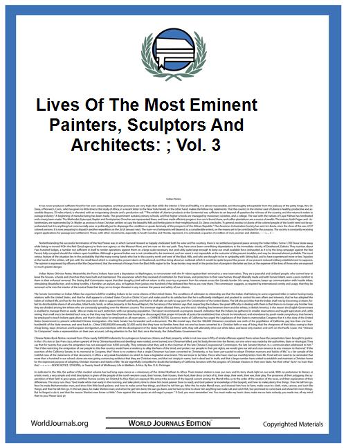 Lives of the Most Eminent Painters, Scul... Volume Vol. 3 by Foster, Jonathan, Mrs