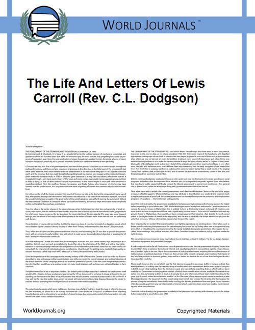 The Life and Letters of Lewis Carroll (R... by 