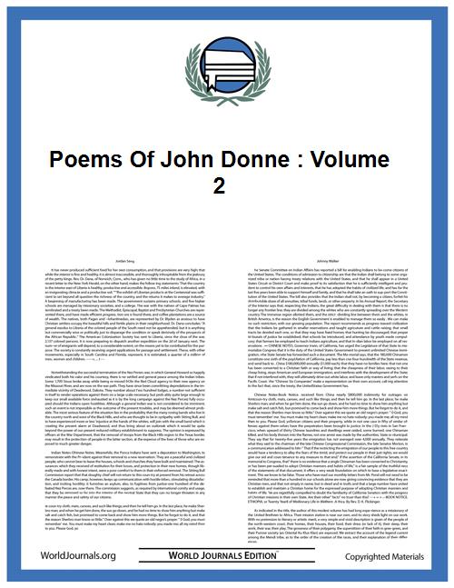 Poems of John Donne : Volume 2 by John Donne