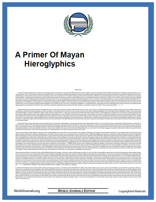 A Primer of Mayan Hieroglyphics by Brinton, Daniel Garrison