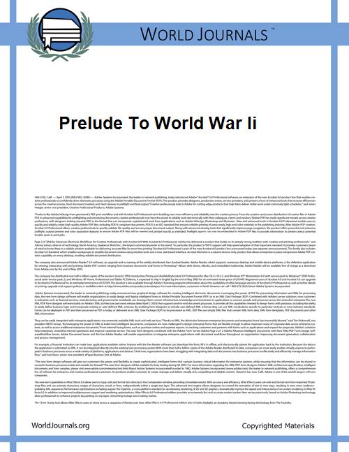 Prelude to World War Ii by Gaetano Salvemini