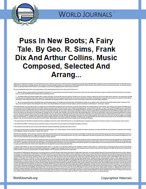 Puss in New Boots; A Fairy Tale. By Geo.... by Sims, George Robert