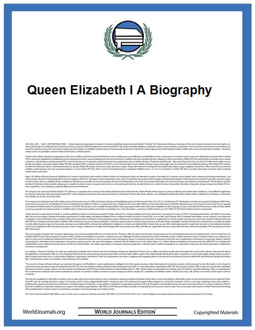 Queen Elizabeth I a Biography by J. E. Neale