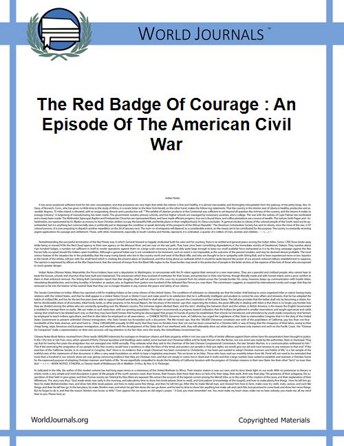 The Red Badge of Courage : An Episode of... by Crane, Stephen