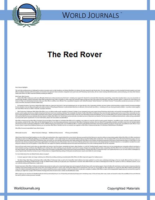 The Red Rover by Cooper, James Fenimore