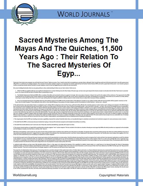 Sacred Mysteries Among the Mayas and the... by Le Plongeon, Augustus