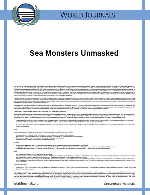 Sea Monsters Unmasked by Lee, Henry