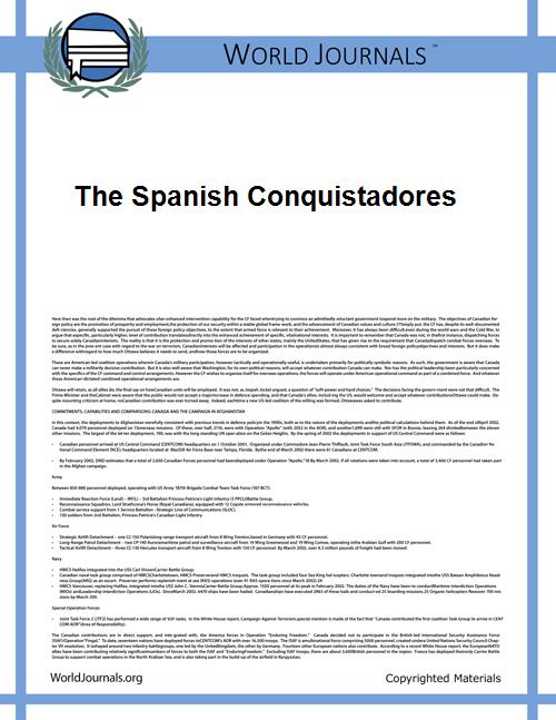 The Spanish Conquistadores by F A Kirkpatrick
