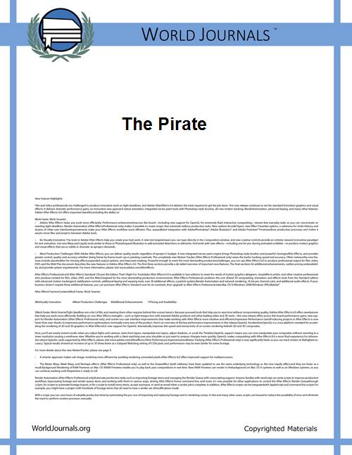 The Pirate by Scott, Walter, Sir