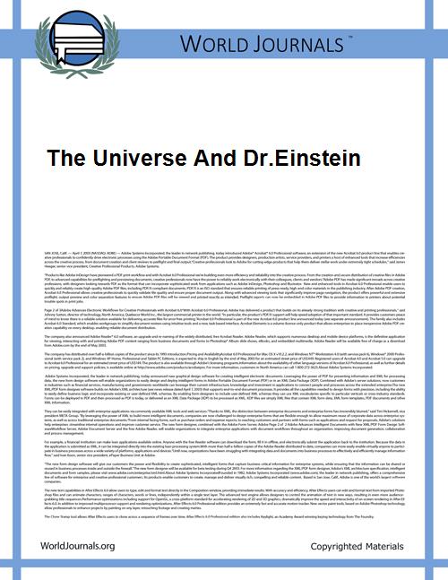 The Universe and Dr.Einstein by Einstein, Albert