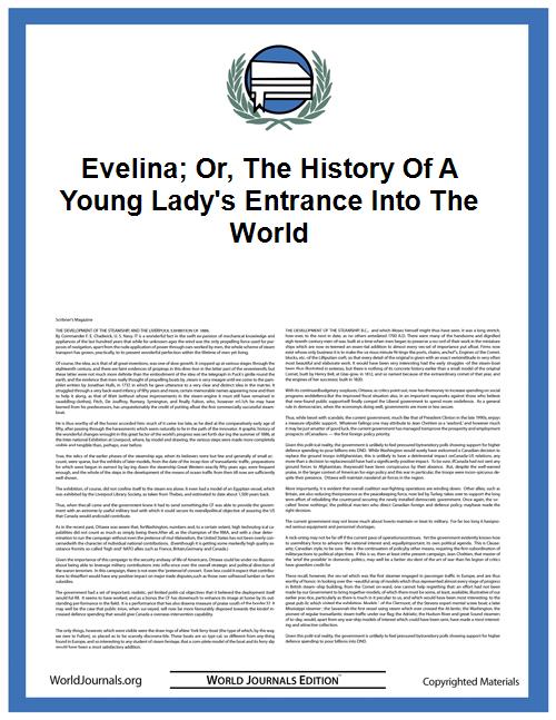 Evelina; Or, The History of a Young Lady... by Burney, Fanny
