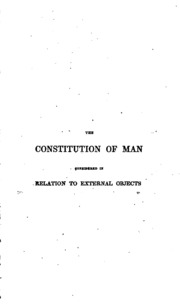 The Constitution of Man Considered in Re... by Combe, George