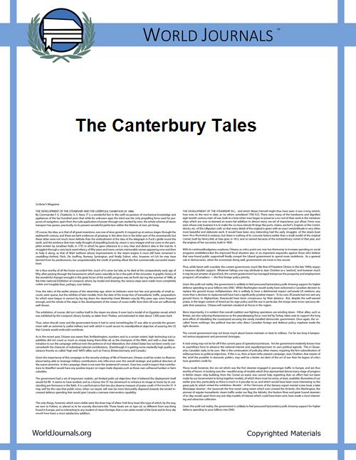 The Canterbury Tales by Geoffrey Chaucer
