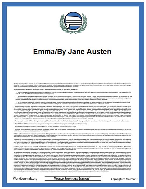 Emma/By Jane Austen by Jane Austen