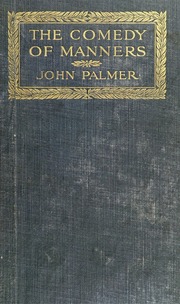 The Comedy of Manners by Palmer, John