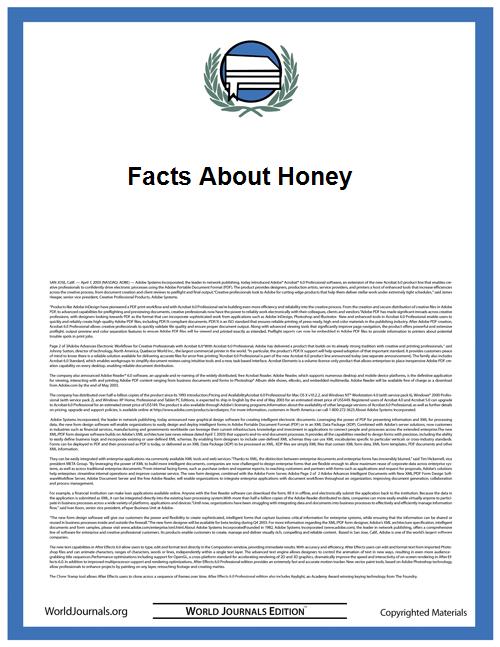Facts about Honey by Sladen, Frederick William Lambert