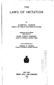 The Laws of Imitation by Tarde, Gabriel