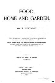 Food, Home and Garden by Vegetarian Society of America