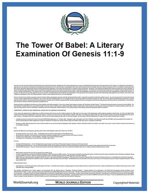 The Tower of Babel: a Literary Examinati... by Keating