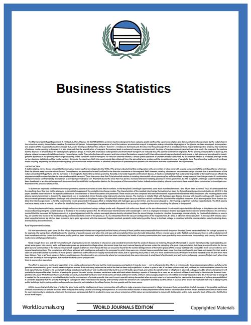 Business Statistics by Brumbaugh, Martin A.