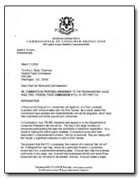Re: Comments on Proposed Amendment to th... by Fleming, James T.
