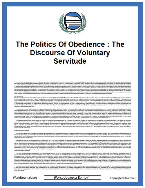 The Politics of Obedience : The Discours... by De La Boetie, Étienne