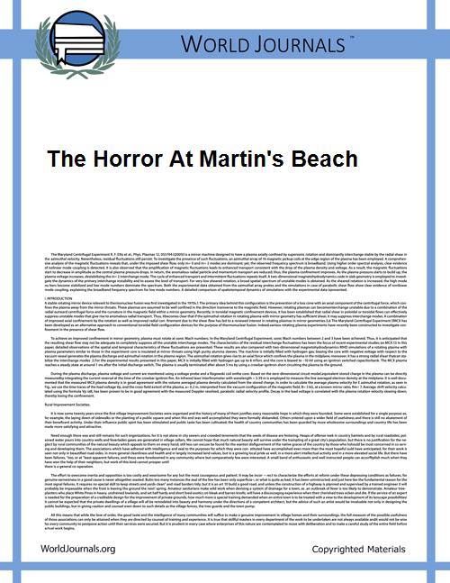 The Horror at Martin's Beach by Lovecraft, H. P.