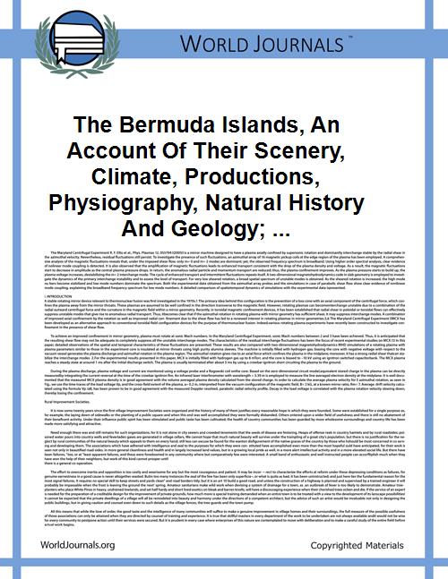 The Bermuda Islands, An Account of Their... by Verrill, A. E. (Addison Emery)