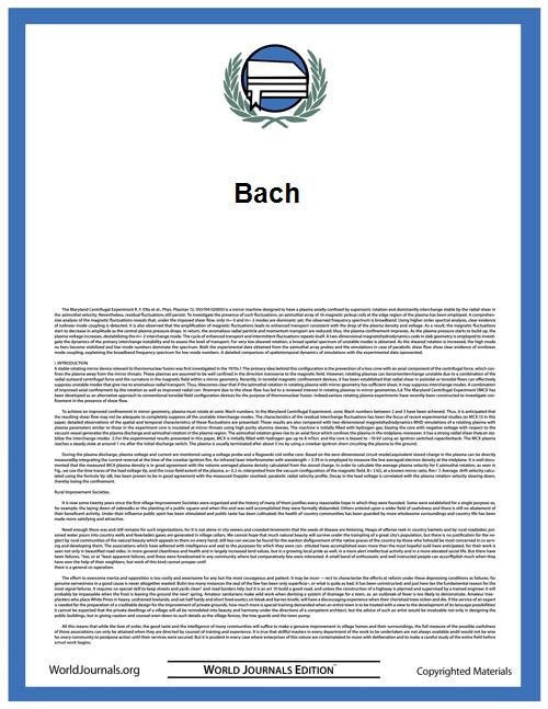 Bach by Williams, Charles Francis Abdy