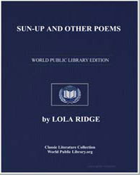 Sun-Up and Other Poems by Ridge, Lola