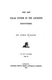 The Lost Solar System of the Ancients Di... by Wilson, John