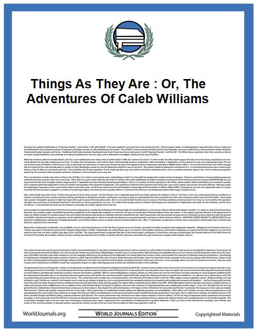 Things as They Are : Or, The Adventures ... by William Godwin