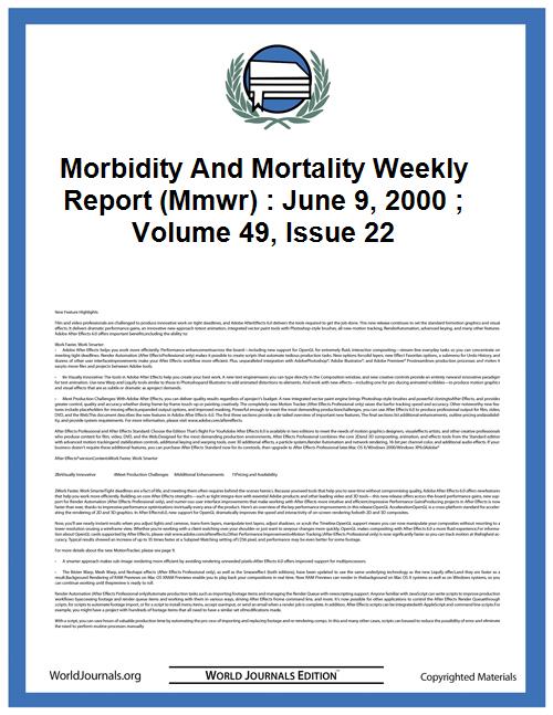 Morbidity and Mortality Weekly Report (M... by Center for Disease Control (Cdc) and Prevention