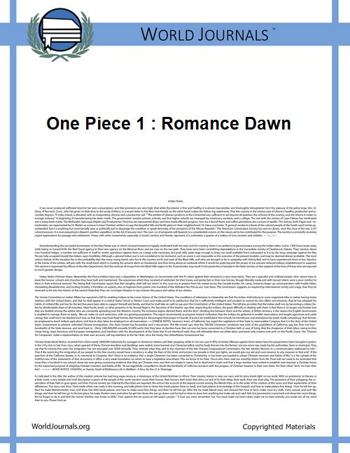 One Piece 1 : Romance Dawn Volume No. 1 by Oda, Eiichiro