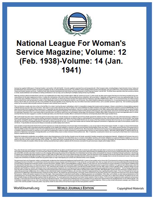 National League for Woman's Service maga... by Women's City Club of San Francisco