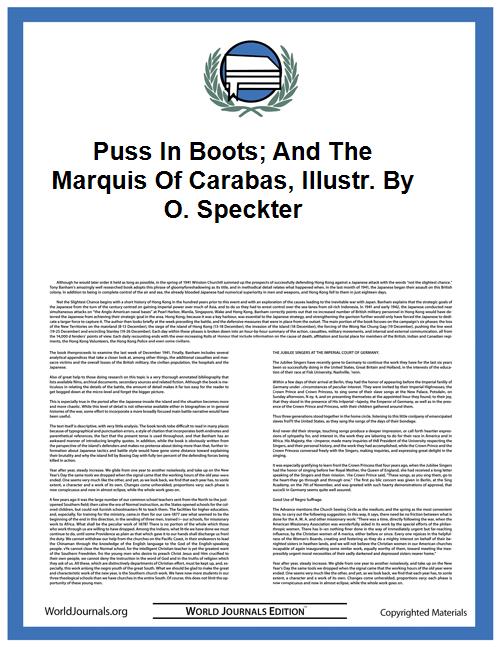 Puss in boots; and the marquis of Caraba... by Puss in boots