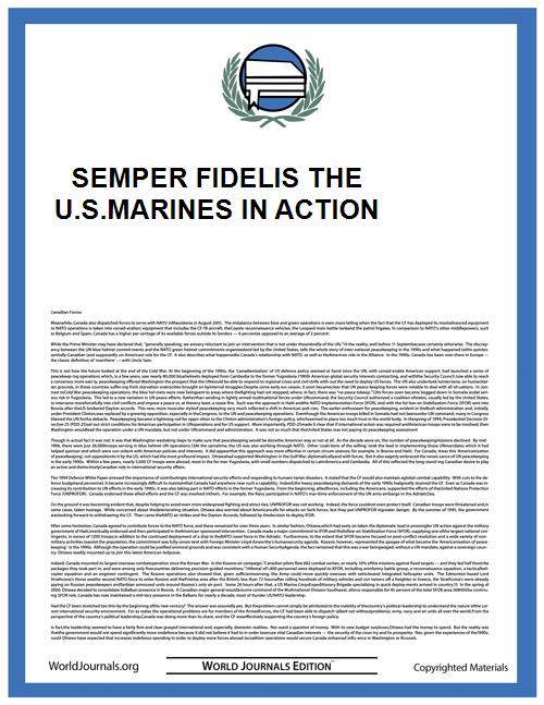 SEMPER FIDELIS THE U.S.MARINES IN ACTION by KEITH AYLING