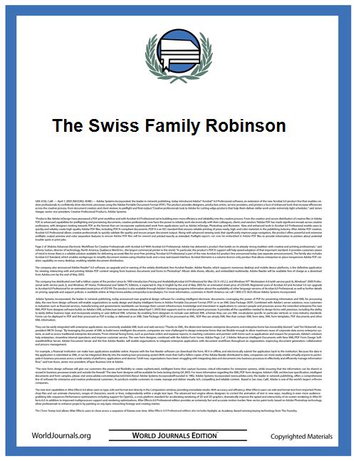 The Swiss family Robinson by Wyss, Johann David