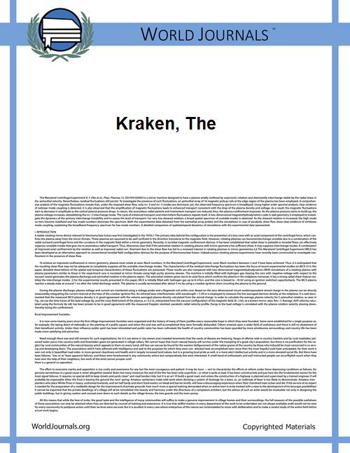 Kraken, The by Tennyson, Alfred, Lord
