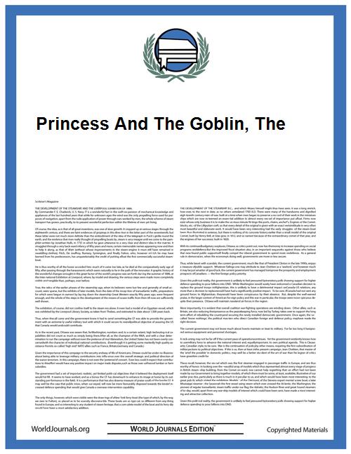 Princess and the Goblin, The by Macdonald, George