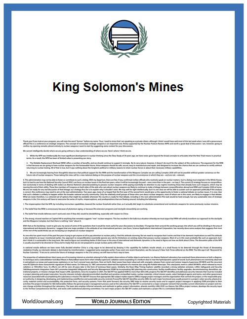 King Solomon's Mines by Haggard, H. Rider