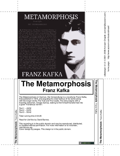 Metamorphosis, The by Kafka, Franz