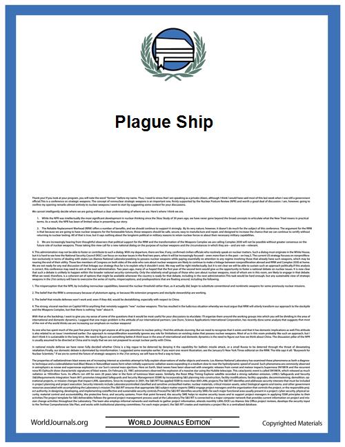 Plague Ship by Norton, Andre