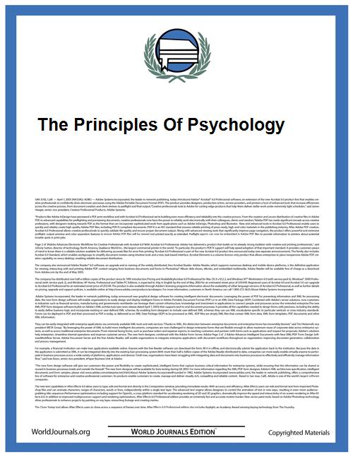 The Principles of Psychology by James, William, 1842-1910