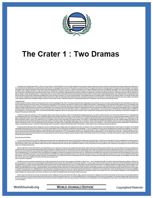 The Crater 1 : Two Dramas Volume Vol. 1 by Osamu, Tezuka