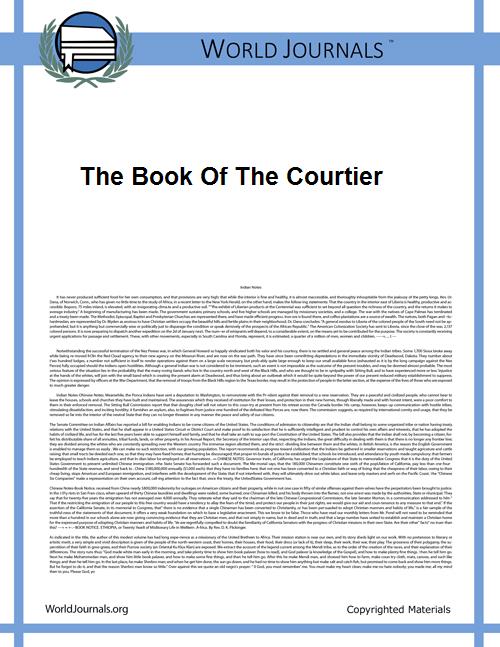 The Book of the Courtier by Baldassarre Castiglione