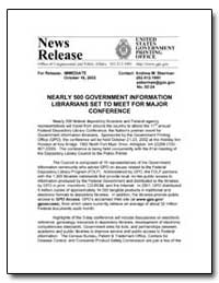 Nearly 500 Government Information Librar... by Sherman, Andrew Magoun