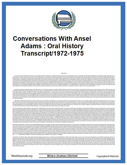 Conversations with Ansel Adams : Oral Hi... by Adams, Ansel